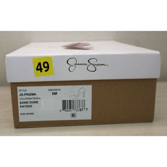 Jessica Simpson 0707JS7009 Women's Sz 8M Sand Dune/Beige Prizma Patent Pumps - Picture 12 of 12